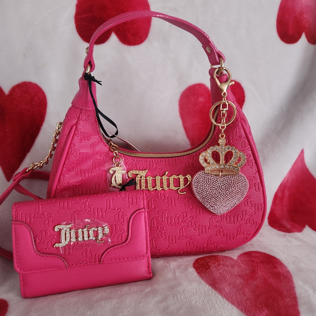 Juicy Couture Semi Charm Coho And Trifold Wallet